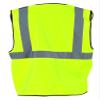 OccuNomix ECO-G-Y2/3X High Visibility Value Solid Standard Hook & Loop Safety Vest, Class 2, 100% ANSI Polyester Tricot, 2X-Large / 3X-Large, Yellow view 2