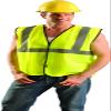 OccuNomix ECO-G-Y2/3X High Visibility Value Solid Standard Hook & Loop Safety Vest, Class 2, 100% ANSI Polyester Tricot, 2X-Large / 3X-Large, Yellow view 3