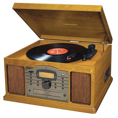 Crosley CR7002A-OA Troubadour Turntable (Oak)