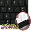 4Keyboard Danish Netbook Keyboard Stickers Black Background view 1