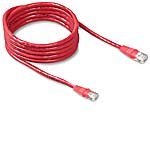 10FT CAT5E Red Snagless Patch Cord Taa