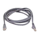 1FT CAT5E Gray Snagless Patch Cord Taa