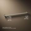 Kohler K-11895-BS Purist 36 Inch Bathroom Grab Bar Brushed Stainless Steel view 4