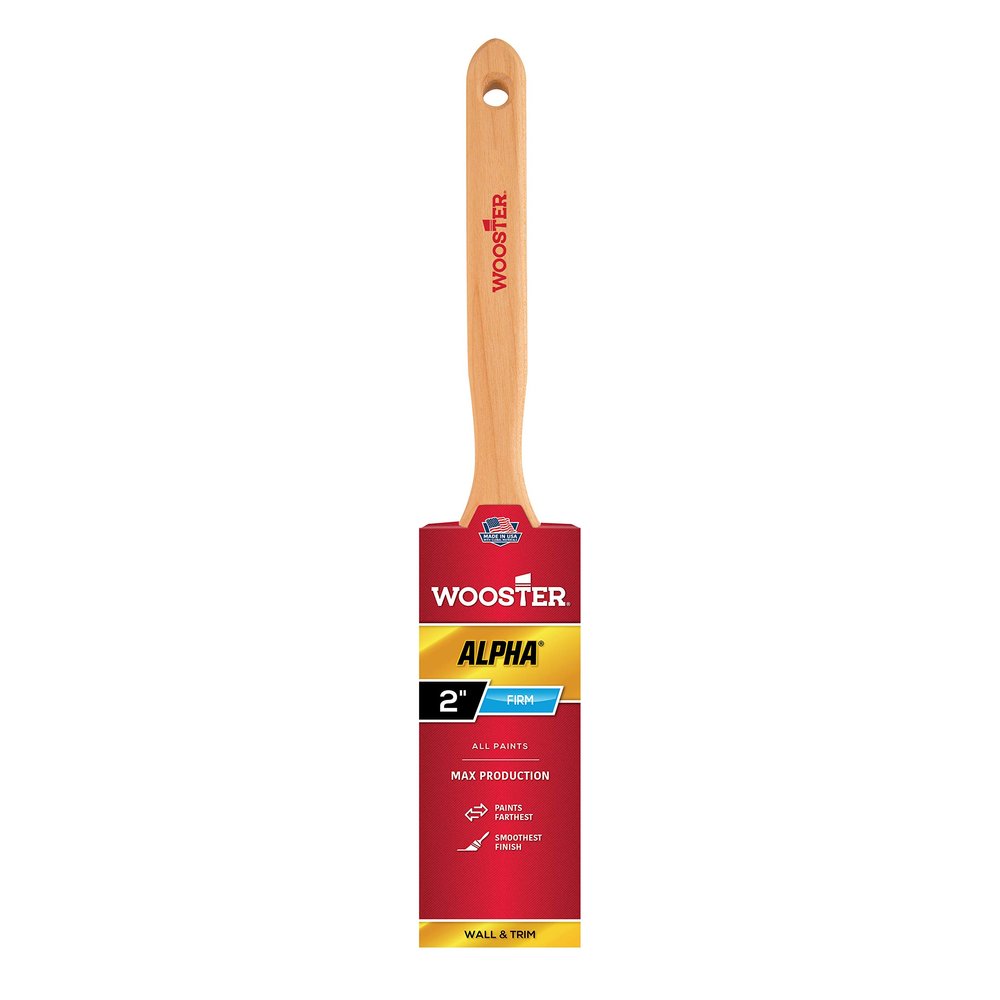 Wooster 912-0042320020 Brush 4232-2 Alpha Flat Sash Paintbrush, 2-Inch, 2 Inch, Multicolor