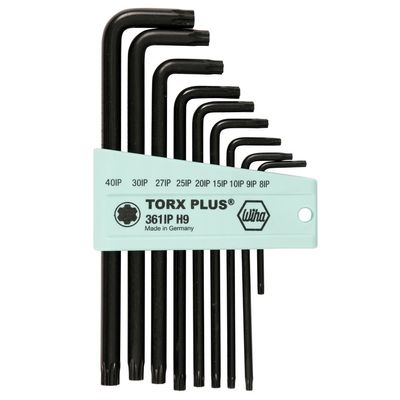 Wiha 36691 Torx Plus L-Key, Long Arm, 9 Piece