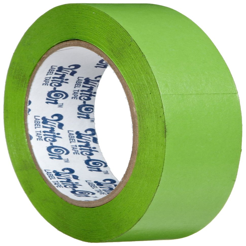 Bel-Art Scienceware Write-On 134623005 Green Fluoropolymer Label Tape, 15yds Length, 1/2" Width, replace with Bel-Art 134820050