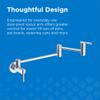 Gerber Parma 22 in. Wall Mount Pot Filler Faucet, Chrome view 3