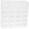 Akro-Mils 30220 AkroBins Plastic Hanging Stackable Storage Organizer Bin, 7-Inch x 4-Inch x 3-Inch, Clear, 24-Pack view 1