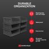 Akro-Mils 30235 AkroBins Plastic Storage Bins, 11"x11"x5", Black, 6-Pack view 3