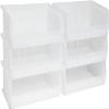 Akro-Mils 30255 AkroBins Plastic Storage Bins, 11"x16"x5", Clear, 6-Pack view 1