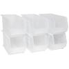 Akro-Mils 30260 AkroBins Plastic Storage Bins, 18"x11"x10", Clear, 6-Pack view 1