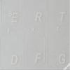 Portuguese-Brazil Keyboard Stickers with Transparent Background with White Lettering for Computer LAPTOPS Desktop view 3
