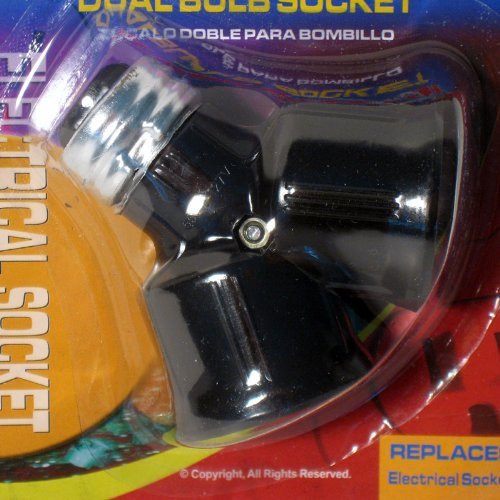 New Dual Bulb Socket Double Light "Y" Adaptor Convert Converter Lamp Light Base