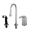 T&S Brass B-2744 Single Lever Side Mount Control Side spray Rigid Gooseneck Vandal Resistant Aerator view 1