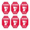 6 Security Camera CCTV Warning Stickers Home Business UV Coated Outdoor Use view 1