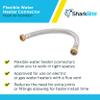 SharkBite 3/4 Inch x 3/4 Inch FIP x 18 Inch Stainless Steel Braided Flexible Water Heater Connector, Push To Connect Brass Plumbing Fitting, PEX Pipe, Copper, CPVC, PE-RT, HDPE, U3088FLEX18LF view 4