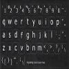 English Us Large Lettering (Lower case) Non Transparent Black Background Keyboard Computer Stickers view 2
