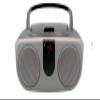 Sylvania SRCD243 Portable CD Player with AM/FM Radio, Boombox (Silver) view 1