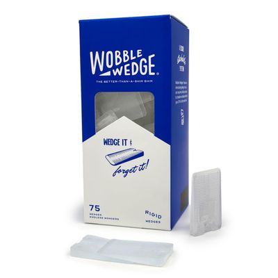 Krowne 29-160 Wobble Wedges, Hard Clear (75 Piece jar)