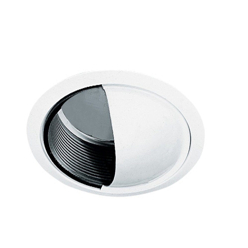 Juno Lighting 16-WH Adjustable Scoop 4IN Wall Wash Recessed Trim, White Finish