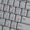 Arabic-English Non-Transparent Keyboard Sticker ON Light Grey Background for Desktop, Laptop and Notebook view 3