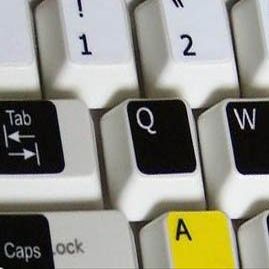 English Us Learning Colored Mac Stickers for Keyboard Non Transparent for Mac