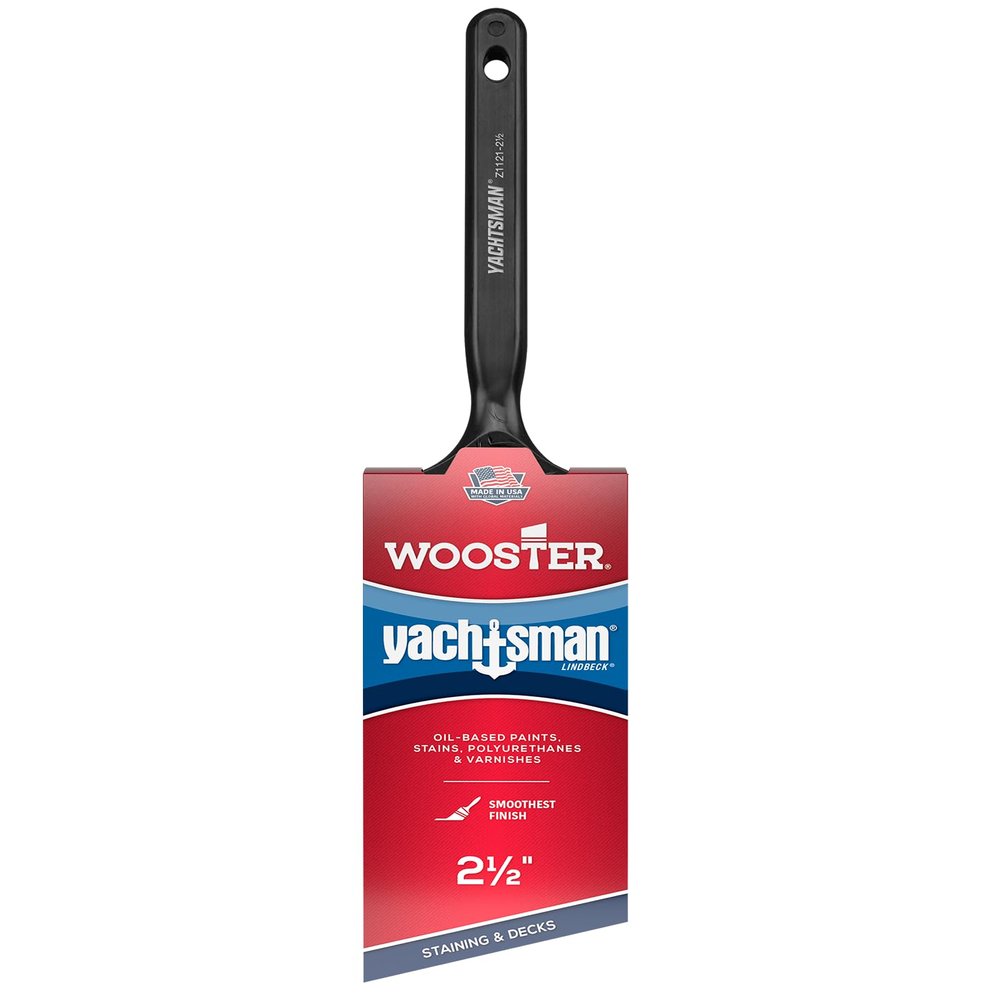 Wooster Brush Z1121-2 1/2 Yachtsman AS Brush, 2-1/2", 2-1/2-Inch, White