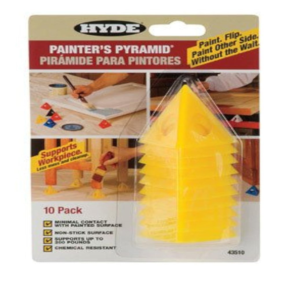 Hyde 2-1/2 in. W Plastic Painter's Pyramid Work Supports Yellow