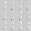 ARMENIAN KEYBOARD STICKERS ON TRANSPARENT BACKGROUND with WHITE LETTERING view 1