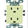 Leviton S01-05325-0IS Ivory Residential Grade Straight Blade Duplex Receptacle view 1