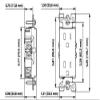 Leviton S01-05325-0IS Ivory Residential Grade Straight Blade Duplex Receptacle view 3