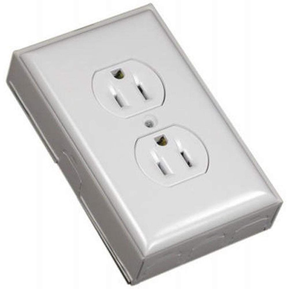 WIREMOLD COMPANY, Ivory B2D Outlet Box Duplex Switch, 1-Pack, 1 Pack