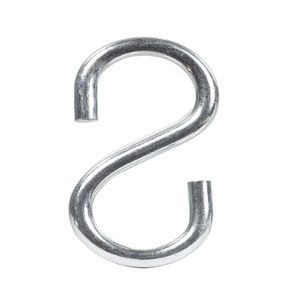 Hampton Medium Zinc-Plated Silver Steel 2.125 in. L S-Hook 55 lb. 1 pk