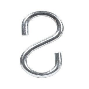 Hampton Medium Zinc-Plated Silver Steel 2.125 in. L S-Hook 55 lb. 1 pk