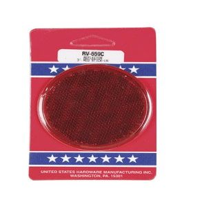 3in Red Reflector