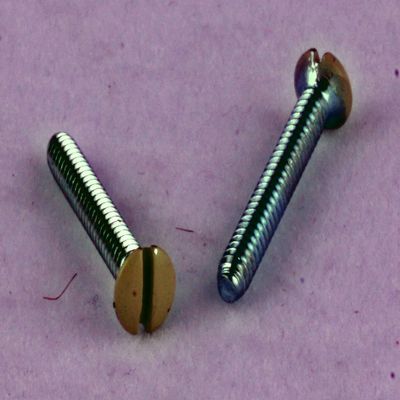 6-32 x 1/2 Wall Plate Screws Ivory 100 Pack