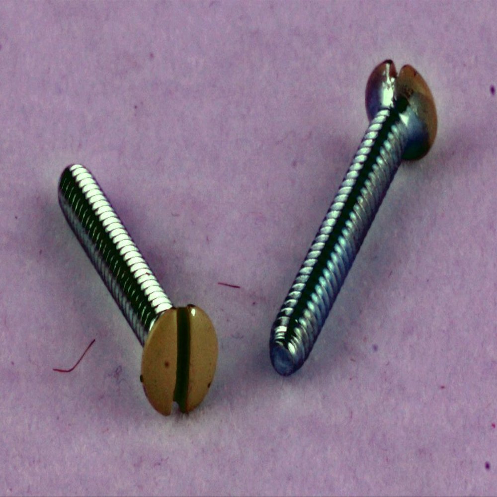 6-32 x 1/2 Wall Plate Screws Ivory 100 Pack