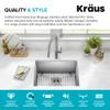 KRAUS Stainless Steel 23 in 16 Gauge Undermount Kitchen Sink KHU101-23 view 4