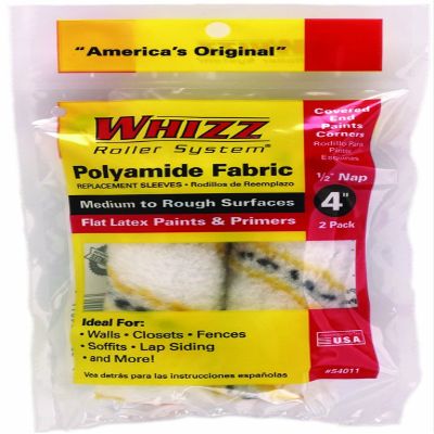 4" x 1/2" Nap Work Tools 54011 Whizz Maximus Polyamider Mini-Roller Cover 2-Pack