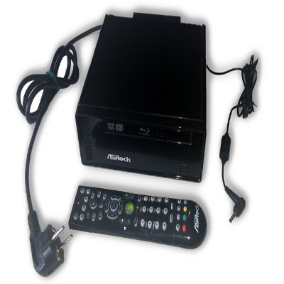 Asrock Intel Dual Core Atom Wireless LAN Barebone ION 330HT-BD (Black)