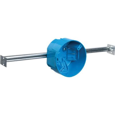 Carlon B620K Ceiling Fan Box, New Work, 4-Inch Diameter by 2-1/4-Inch Depth, Blue