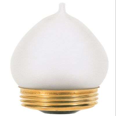 Satco S3267 120V Medium Base 25-Watt CA10 Light Bulb, Frosted