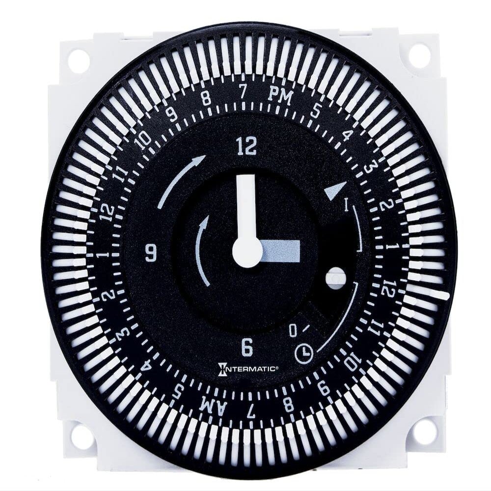 Grasslin by Intermatic FM1STUZH-120U 24-Hour 21A, SPDT, 120V Electromechanical Timer Module with Manual Override Switch