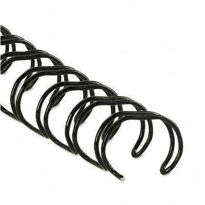 Fellowes : Wire Bindings, 1/4" 35-Sheet Capacity, Black, 25 per Pack -:- Sold as 2 Packs of - 25 - / - Total of 50 Each