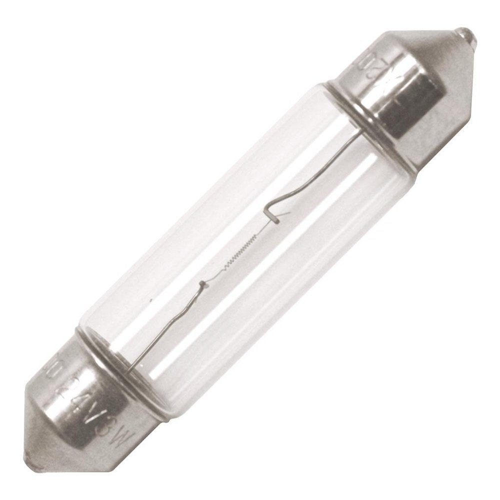 Bulbrite 715604 - 3 Watt Xenon Festoon Light Bulb, 24 Volt, T3-1/4, Clear