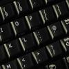 English UK Black Background Non-Transparent Keyboard Labels Layout view 3