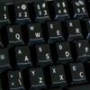 ENGLISH US KEYBOARD DECALS with WHITE LETTERING TRANSPARENT BACKGROUND for DESKTOP, LAPTOP and NOTEBOOK view 3