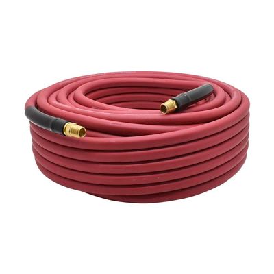 Interstate Pneumatics HA44-100E Red Rhino Rubber Air Hose 1/4 Inch x 100 Feet 300 PSI 4:1 Safety Factor