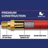 Interstate Pneumatics HA44-100E Red Rhino Rubber Air Hose 1/4 Inch x 100 Feet 300 PSI 4:1 Safety Factor view 3