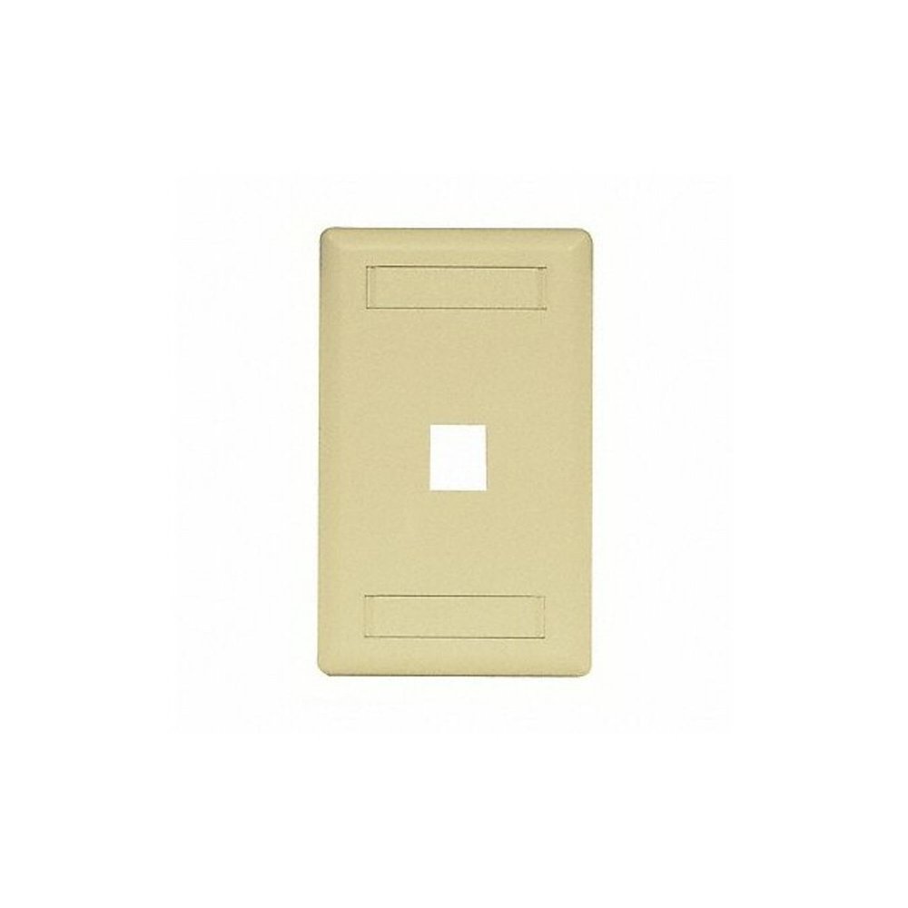 Hubbell 1-Socket IFP11EI Faceplate - 1 x Socket(s) - 1-gang - Electric Ivory - 1 Each